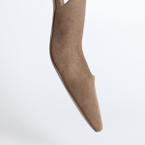 Steve Madden Giorgie Taupe Slingback Heels - Picture 9 of 14